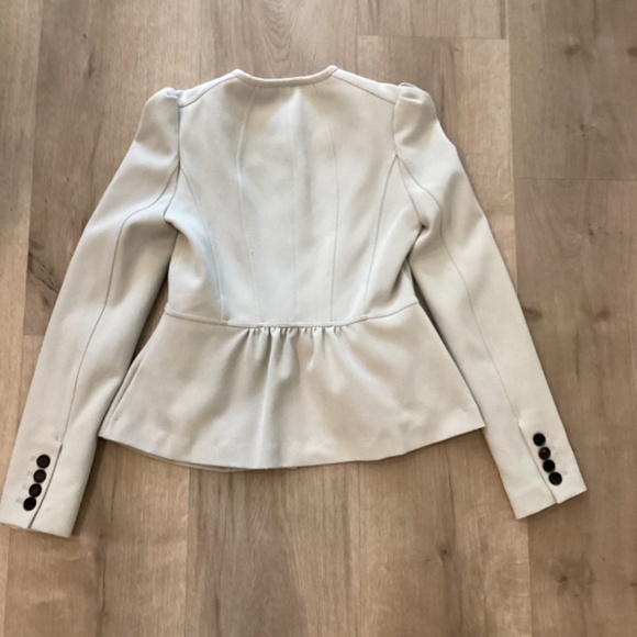 BURBERRY LONDON PEPLUM RUFFLE BLAZER JACKET 40 US 6 - Picture 7 of 10